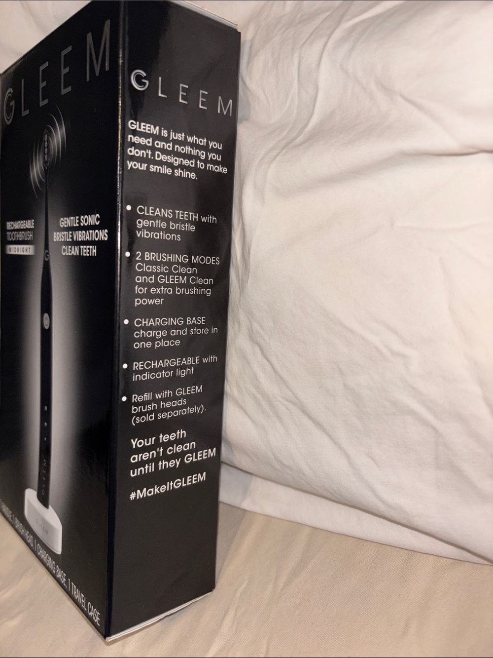 Gleem Black Rechargeable Sonic Toothbrush - Picture 3 of 6